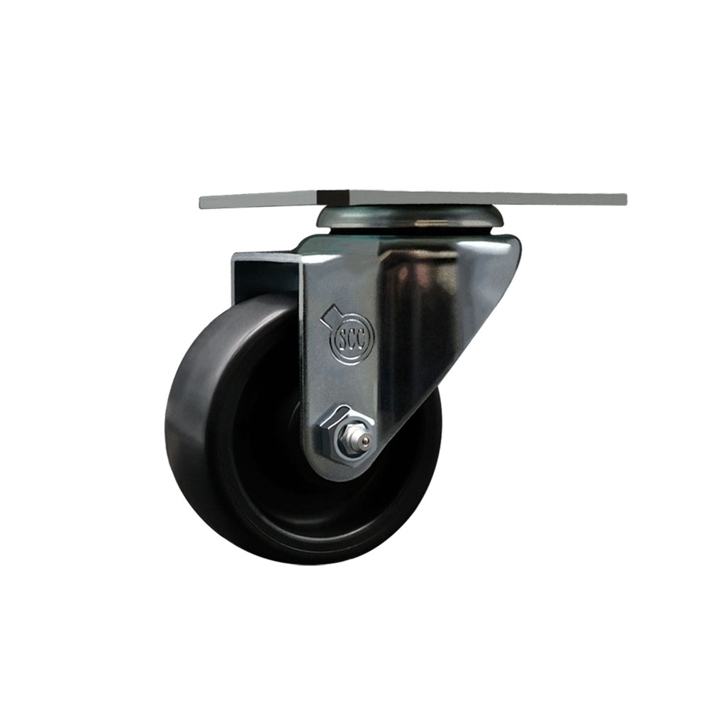 Service Caster Brand Replacement for Colson Caster 2.03356.52 MTG59 - Swivel Caster with 3 Inch Polyolefin Wheel - 3-1/8 Inch x 4-1/8 Inch Overall Top Plate - 300 lbs. Capacity Per Caster — photo 1