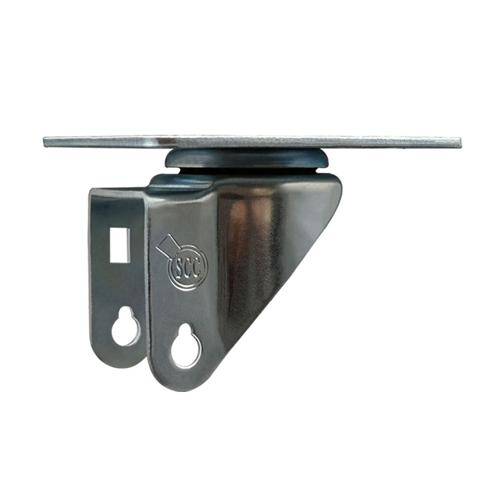 3 Inch Swivel Caster Fork Yoke Rig Frame for Caster Wheels - 350 lbs. Max Capacity - 4" x 4-1/2" Overall Top Plate - Service Caster Brand — photo 1