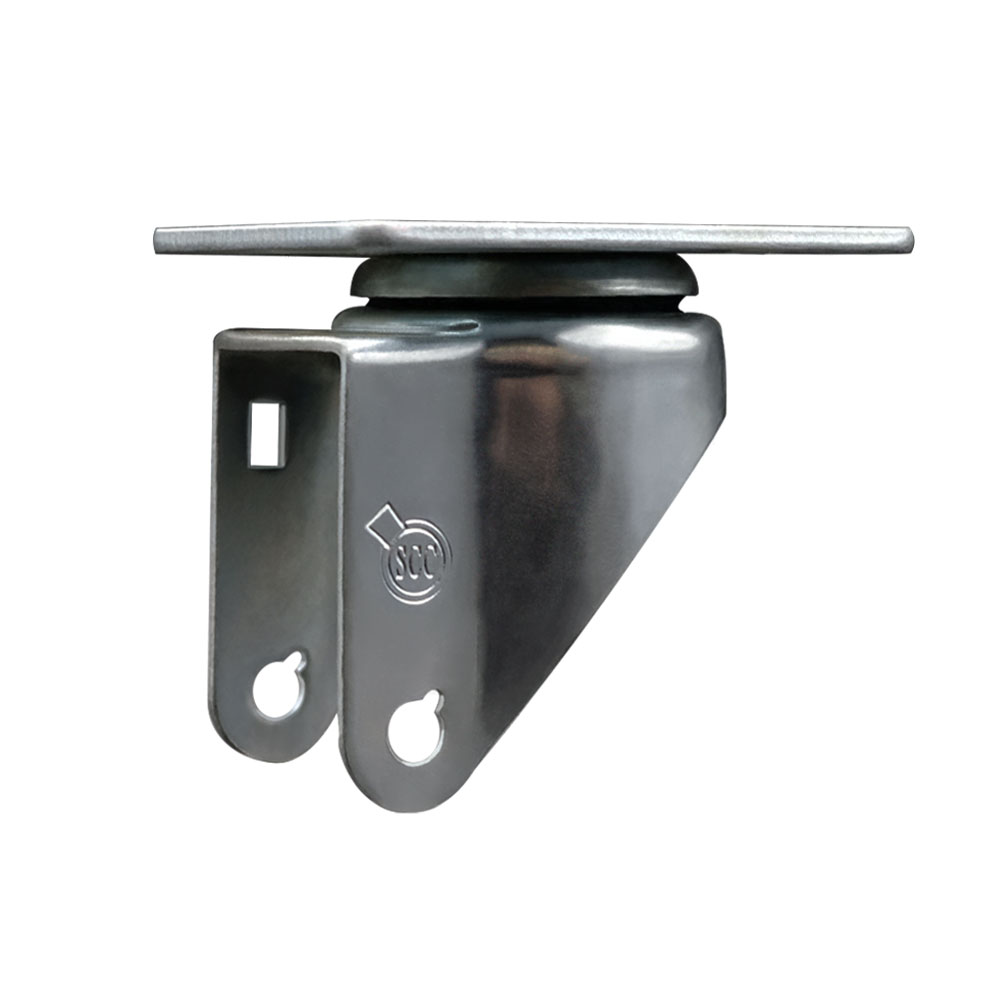 4 Inch Swivel Caster Fork Yoke Rig Frame for Caster Wheels - 350 lbs. Max Capacity - 3-1/8" x 4-1/8" Overall Top Plate - Service Caster Brand — photo 1