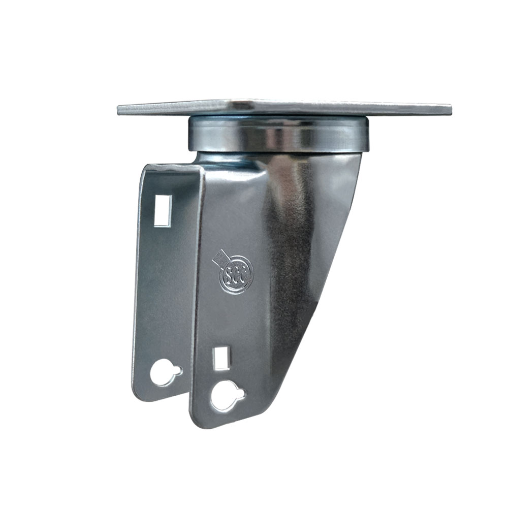 5 Inch Swivel Caster Fork Yoke Rig Frame for Caster Wheels - 350 lbs. Max Capacity - 3-1/2" x 3-1/2" Overall Top Plate - Service Caster Brand — photo 1