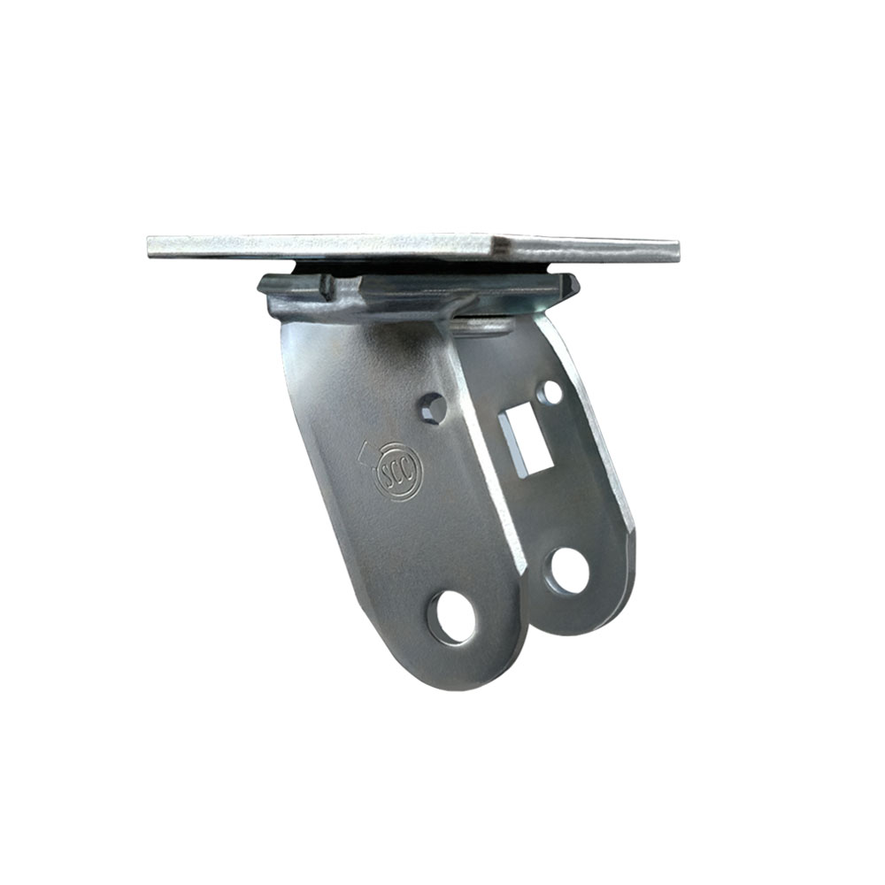 4 Inch Swivel Caster Fork Yoke Rig Frame for Caster Wheels - 1,250 lbs. Max Capacity - 4" x 4-1/2" Overall Top Plate - Service Caster Brand — photo 1