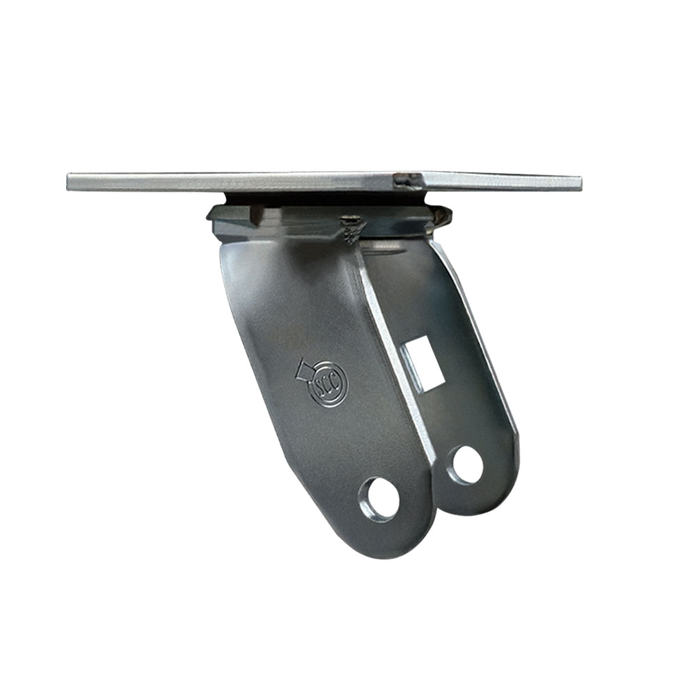 5 Inch Swivel Caster Fork Yoke Rig Frame for Caster Wheels - 1,250 lbs. Max Capacity - 5" x 5-1/2" Overall Top Plate - Service Caster Brand — photo 1