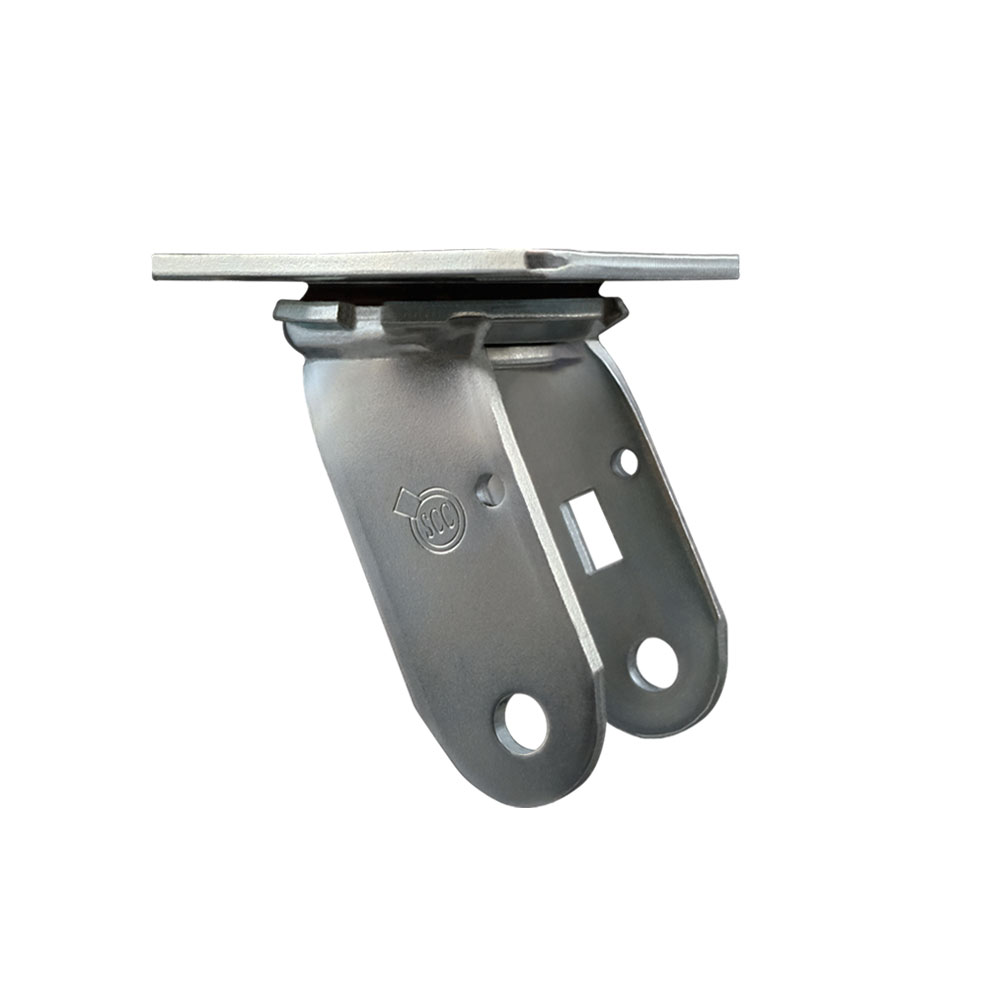 5 Inch Swivel Caster Fork Yoke Rig Frame for Caster Wheels - 1,250 lbs. Max Capacity - 4" x 4-1/2" Overall Top Plate - Service Caster Brand — photo 1