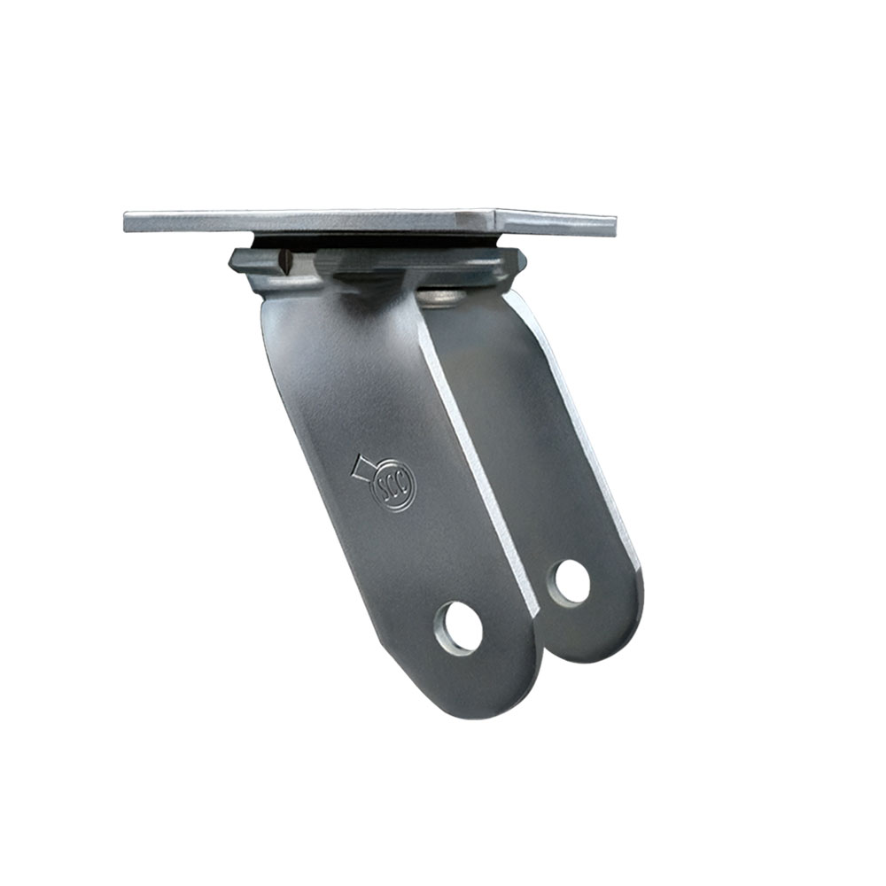 6 Inch Swivel Caster Fork Yoke Rig Frame for Caster Wheels - 1,250 lbs. Max Capacity - 4" x 4-1/2" Overall Top Plate - 7-1/4 Inch Load Height - Service Caster Brand — photo 1