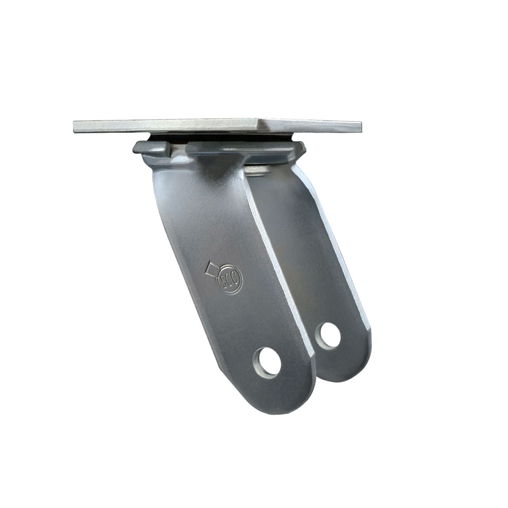 6 Inch Swivel Caster Fork Yoke Rig Frame for Caster Wheels - 1,250 lbs. Max Capacity - 4" x 4-1/2" Overall Top Plate - Service Caster Brand — photo 1
