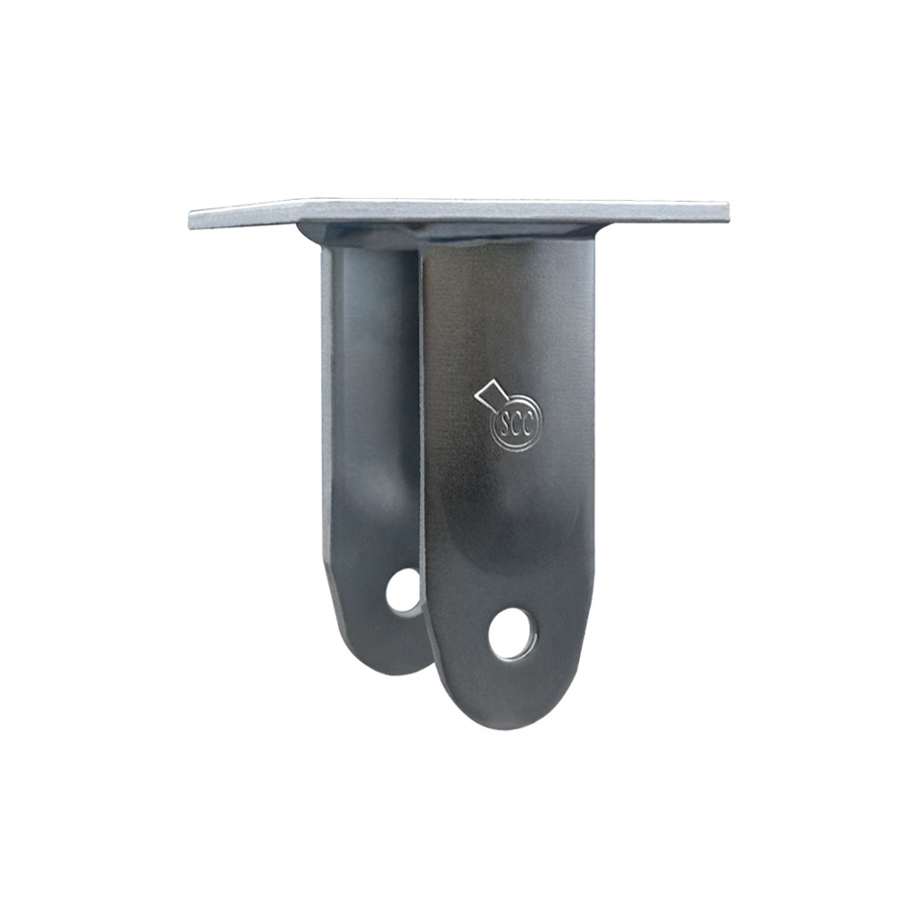 6 Inch Rigid Caster Fork Yoke Rig Frame for Caster Wheels - 1,250 lbs. Max Capacity - 4" x 4-1/2" Overall Top Plate - 7-1/4 Inch Load Height - Service Caster Brand — photo 1