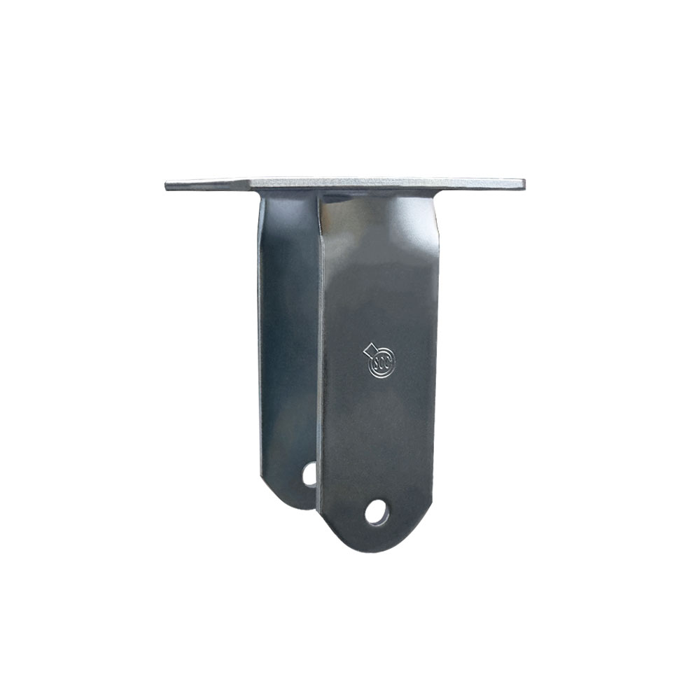 10 Inch Rigid Caster Fork Yoke Rig Frame for Caster Wheels - 1,500 lbs. Max Capacity - 4-1/2" x 6-1/4" Overall Top Plate - Service Caster Brand — photo 1
