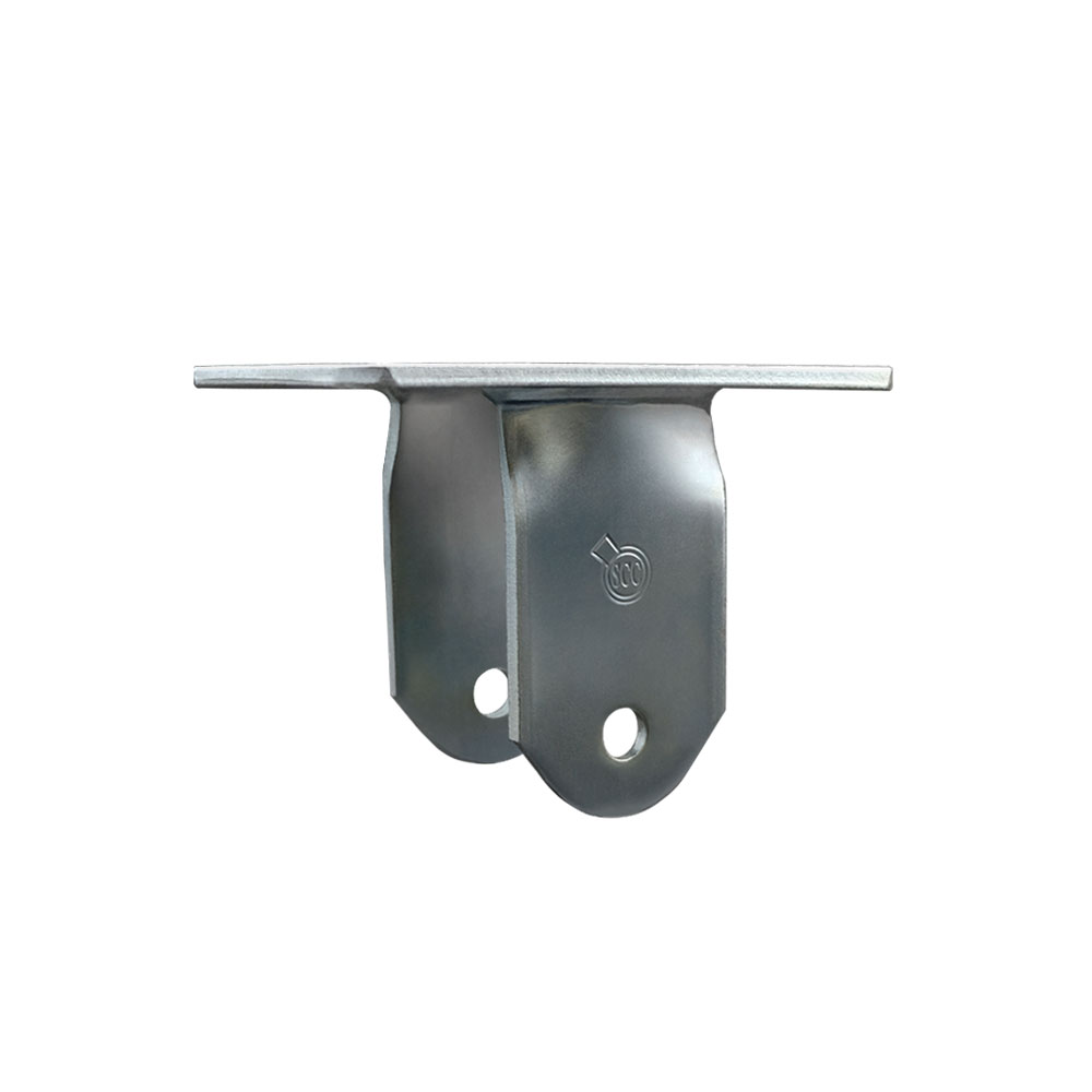 4 Inch Rigid Caster Fork Yoke Rig Frame for Caster Wheels - 1,500 lbs. Max Capacity - 4-1/2" x 6-1/4" Overall Top Plate - Service Caster Brand — photo 1