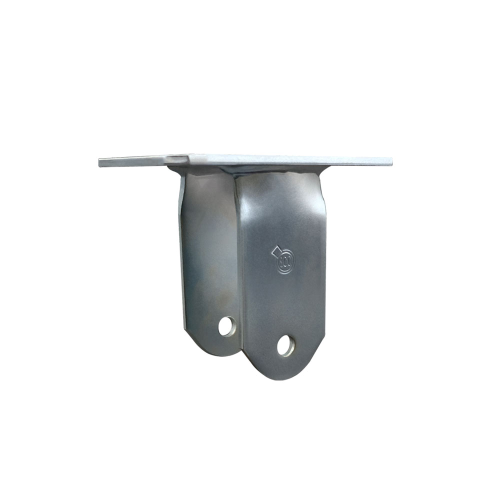 6 Inch Rigid Caster Fork Yoke Rig Frame for Caster Wheels - 1,500 lbs. Max Capacity - 4-1/2" x 6-1/4" Overall Top Plate - Service Caster Brand — photo 1