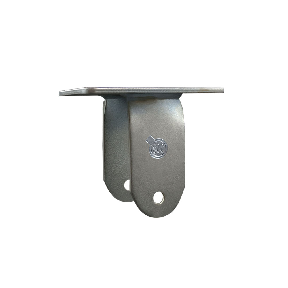 6 Inch Rigid Caster Fork Yoke Rig Frame for Caster Wheels - 1,500 lbs. Max Capacity - 4-1/2" x 6-1/4" Overall Top Plate - Service Caster Brand — photo 1