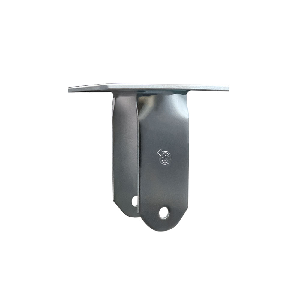 8 Inch Rigid Caster Fork Yoke Rig Frame for Caster Wheels - 1,500 lbs. Max Capacity - 4-1/2" x 6-1/4" Overall Top Plate - Service Caster Brand — photo 1