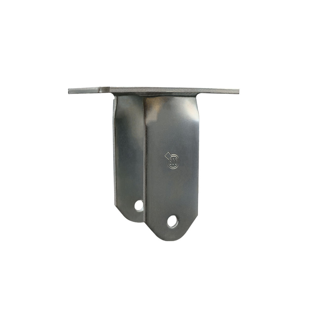 8 Inch Rigid Caster Fork Yoke Rig Frame for Caster Wheels - 1,500 lbs. Max Capacity - 4-1/2" x 6-1/4" Overall Top Plate - Service Caster Brand — photo 1