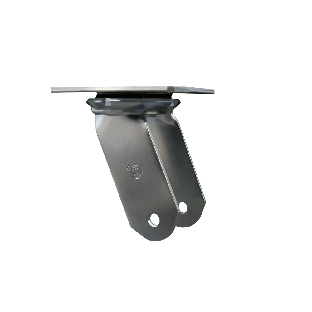 8 Inch Swivel Caster Fork Yoke Rig Frame for Caster Wheels - 1,500 lbs. Max Capacity - 4-1/2" x 6-1/4" Overall Top Plate -  10-1/8 Inch Load Height - Service Caster Brand — photo 1