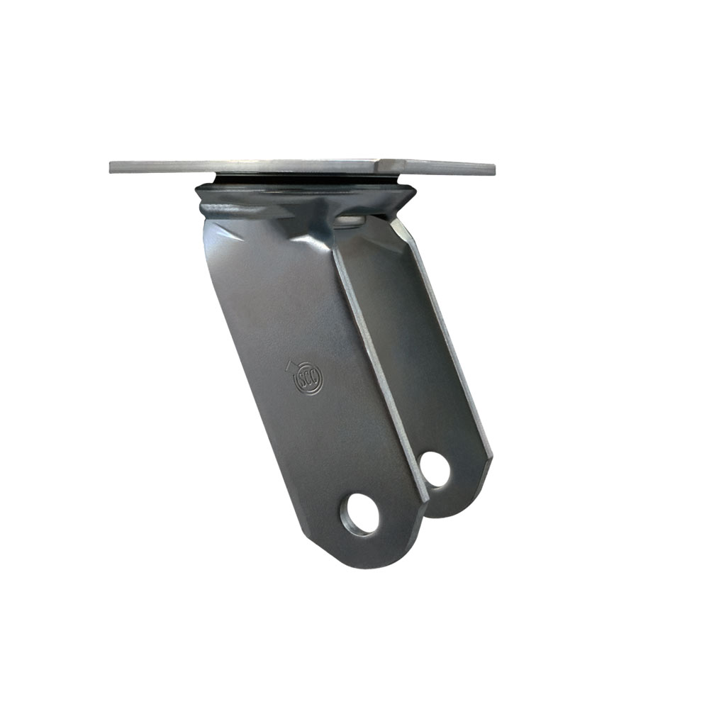 8 Inch Swivel Caster Fork Yoke Rig Frame for Caster Wheels - 1,800 lbs. Max Capacity - 4-1/2" x 6-1/4" Overall Top Plate - Service Caster Brand — photo 1