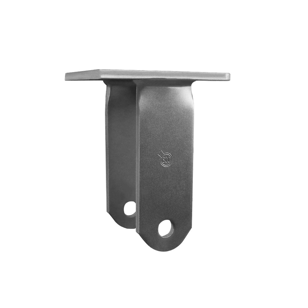10 Inch Rigid Caster Fork Yoke Rig Frame for Caster Wheels - 2,500 lbs. Max Capacity - 4-1/2" x 6-1/4" Overall Top Plate - Service Caster Brand — photo 1