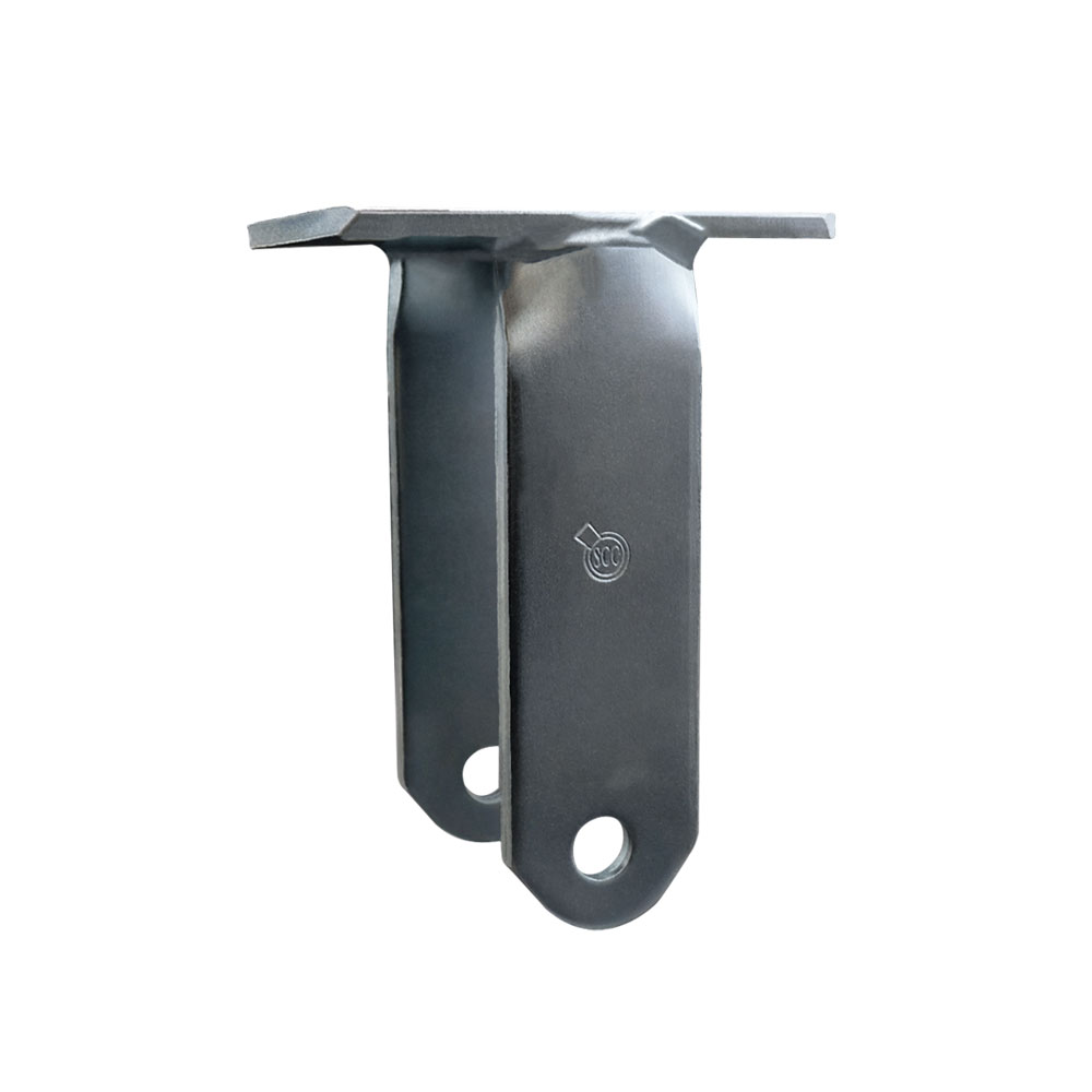 12 Inch Rigid Caster Fork Yoke Rig Frame for Caster Wheels - 2,500 lbs. Max Capacity - 4-1/2" x 6-1/4" Overall Top Plate - Service Caster Brand — photo 1