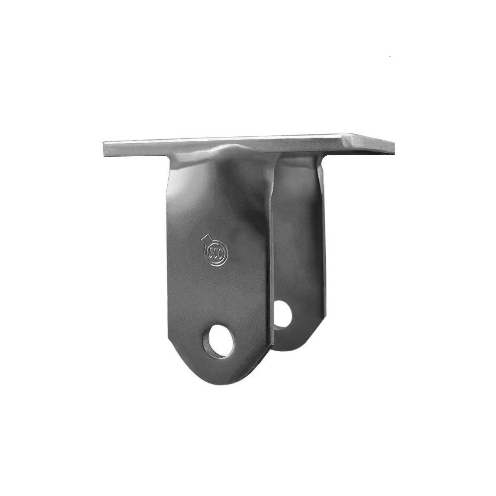 6 Inch Rigid Caster Fork Yoke Rig Frame for Caster Wheels - 2,500 lbs. Max Capacity - 4-1/2" x 6-1/4" Overall Top Plate - Service Caster Brand — photo 1