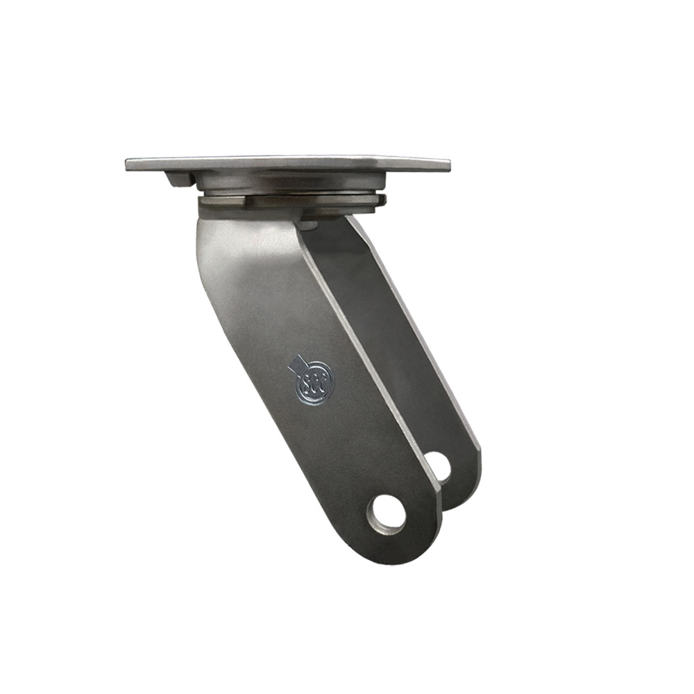 10 Inch Swivel Caster Fork Yoke Rig Frame for Caster Wheels - 2,500 lbs. Max Capacity - 4-1/2" x 6-1/4" Overall Top Plate - Service Caster Brand — photo 1