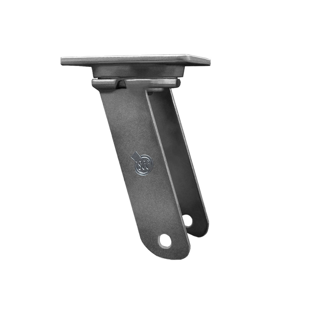 12 Inch Swivel Caster Fork Yoke Rig Frame for Caster Wheels - 2,500 lbs. Max Capacity - 4-1/2" x 6-1/4" Overall Top Plate - Service Caster Brand — photo 1