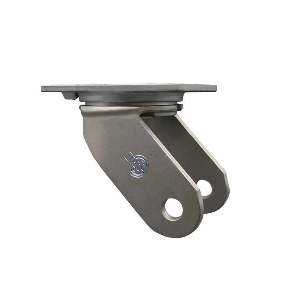 6 Inch Swivel Caster Fork Yoke Rig Frame for Caster Wheels - 2,500 lbs. Max Capacity - 4-1/2" x 6-1/4" Overall Top Plate - Service Caster Brand — photo 1