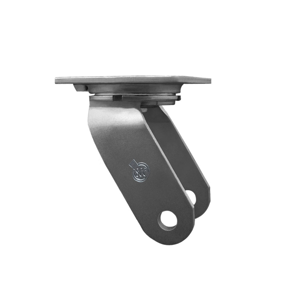 8 Inch Swivel Caster Fork Yoke Rig Frame for Caster Wheels - 2,500 lbs. Max Capacity - 4-1/2" x 6-1/4" Overall Top Plate - Service Caster Brand — photo 1