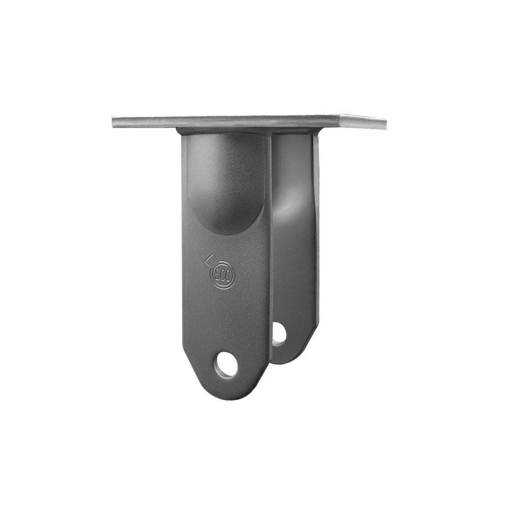 10 Inch Rigid Caster Fork Yoke Rig Frame for Caster Wheels - 3,500 lbs. Max Capacity - 5-1/4" x 7-1/4" Overall Top Plate - Service Caster Brand — photo 1
