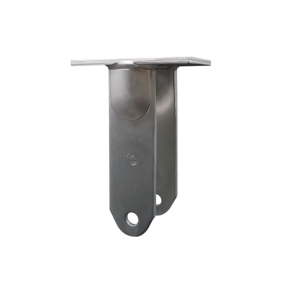 12 Inch Rigid Caster Fork Yoke Rig Frame for Caster Wheels - 3,500 lbs. Max Capacity - 5-1/4" x 7-1/4" Overall Top Plate - Service Caster Brand — photo 1