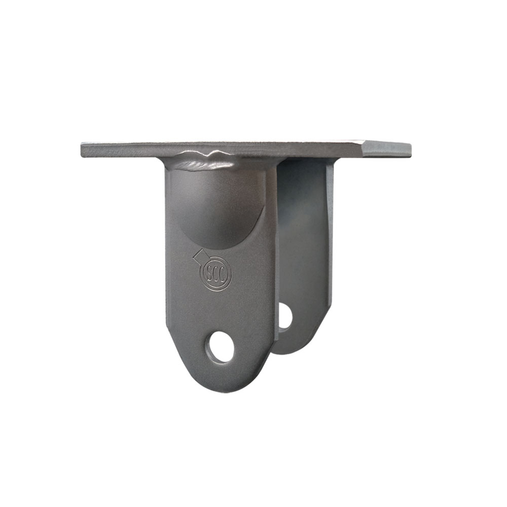 6 Inch Rigid Caster Fork Yoke Rig Frame for Caster Wheels - 3,500 lbs. Max Capacity - 5-1/4" x 7-1/4" Overall Top Plate - Service Caster Brand — photo 1