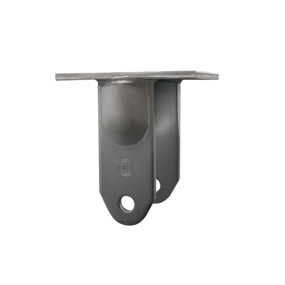 8 Inch Rigid Caster Fork Yoke Rig Frame for Caster Wheels - 3,500 lbs. Max Capacity - 5-1/4" x 7-1/4" Overall Top Plate - Service Caster Brand — photo 1
