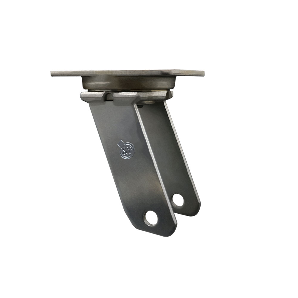 10 Inch Swivel Caster Fork Yoke Rig Frame for Caster Wheels - 3,500 lbs. Max Capacity - 5-1/4" x 7-1/4" Overall Top Plate - Service Caster Brand — photo 1