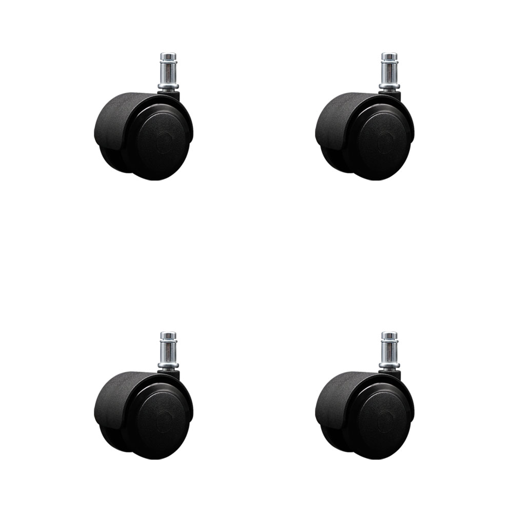 2 Inch Decompression Brake Office Chair Wheels – Brakes Applied Until Seated – Non-Marking Urethane Wheels – Grip Ring Stems – 300 lbs. Total Capacity – Set of 4 – Service Caster Brand — photo 1