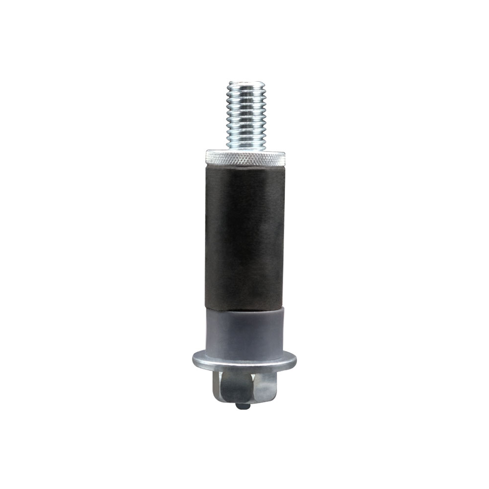 Rubber Expanding Adapter Stem for 1/2 Inch Bolt Hole Casters - Fits 1 Inch Inside Diameter Tubing - Service Caster Brand — photo 1