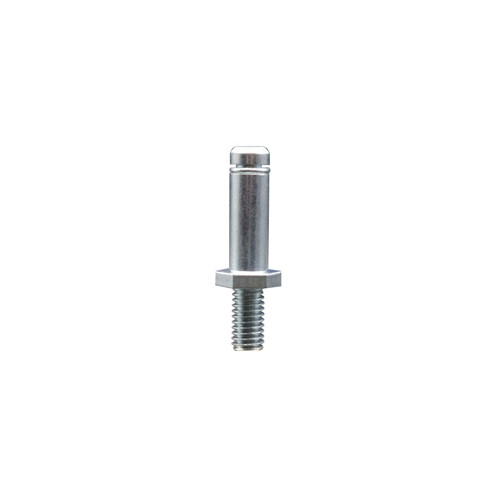 Zinc Plated Grip Ring Stem for 1/2 Inch Bolt Hole Casters - 7/16 Inch Diameter x 1-3/8 Inch Length - Service Caster Brand — photo 1