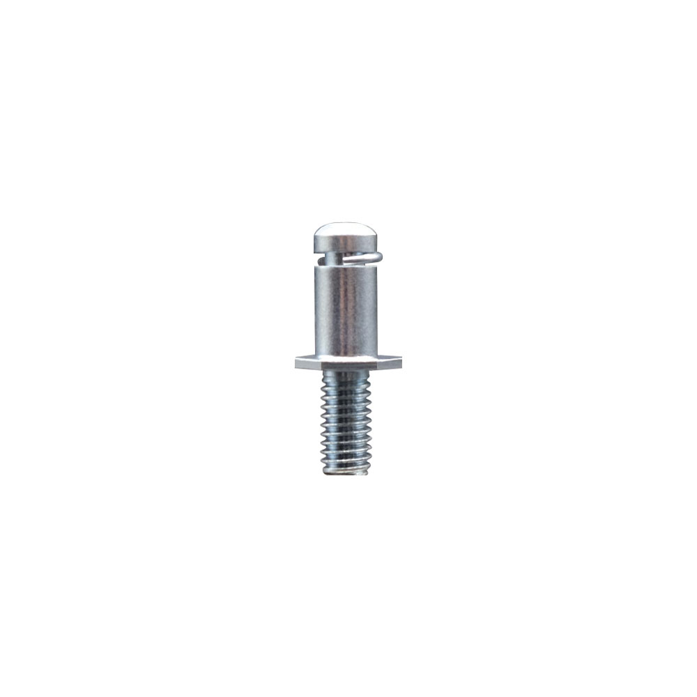 Zinc Plated Grip Ring Stem for 3/8 Inch Light Duty Bolt Hole Casters - 7/16 Inch Diameter x 7/8 Inch Length - Service Caster Brand — photo 1