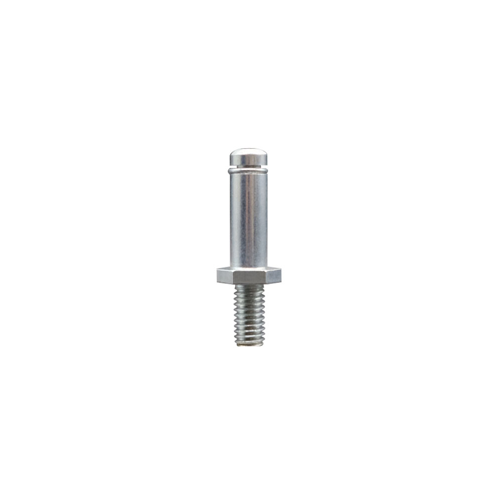 Zinc Plated Grip Ring Stem for 3/8 Inch Light Duty Bolt Hole Casters - 7/16 Inch Diameter x 1-3/8 Inch Length - Service Caster Brand — photo 1