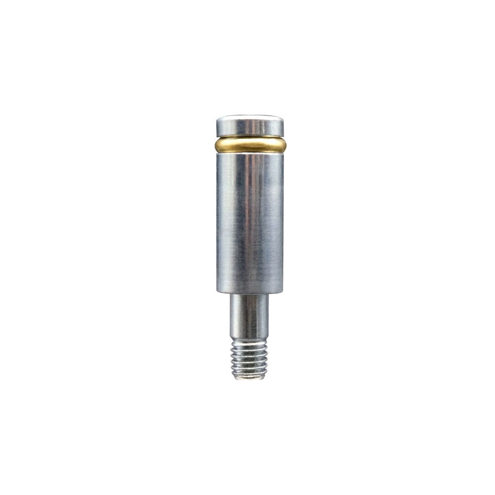 Zinc Plated Grip Ring Stem for 1/2 Inch Bolt Hole Casters - .845 Inch Diameter x 2 Inch Length - Service Caster Brand — photo 1