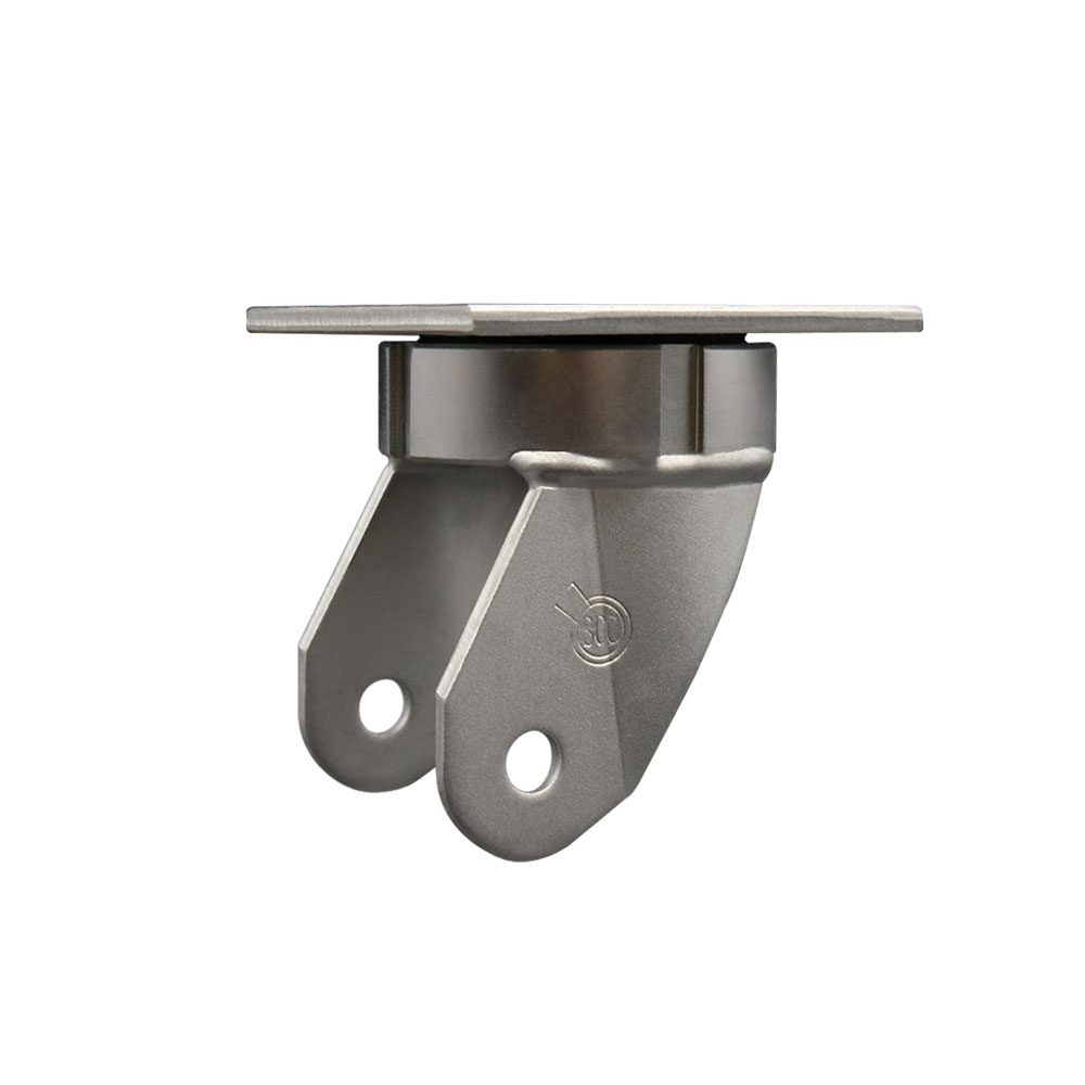 4 Inch Swivel Kingpinless Caster Fork Yoke Rig Frame for Caster Wheels - 2,500 lbs. Max Capacity - 4" x 4-1/2" Overall Top Plate - Service Caster Brand — photo 1