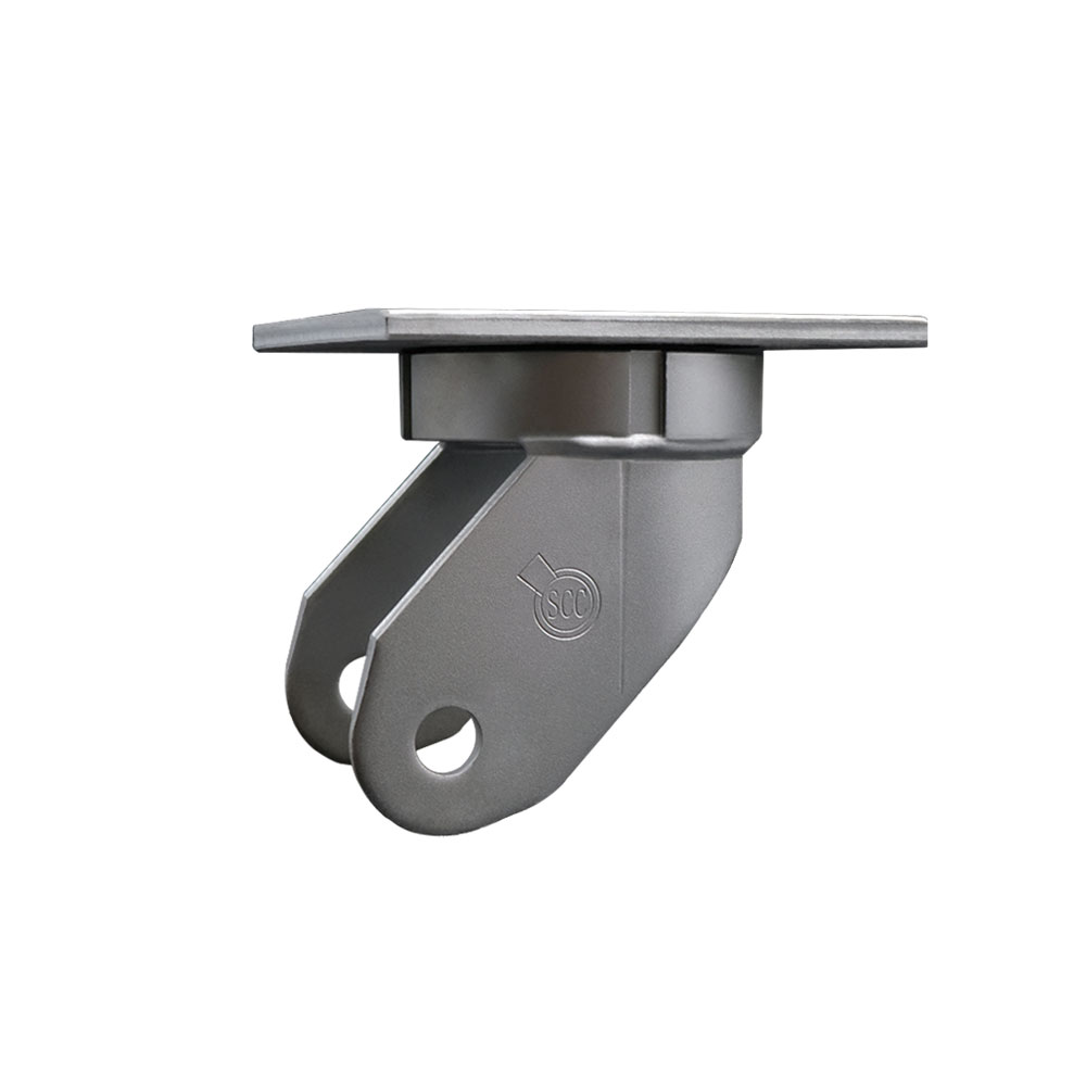 6 Inch Swivel Kingpinless Caster Fork Yoke Rig Frame for Caster Wheels - 7,000 lbs. Max Capacity - 5-1/4" x 7-1/4" Overall Top Plate - Service Caster Brand — photo 1