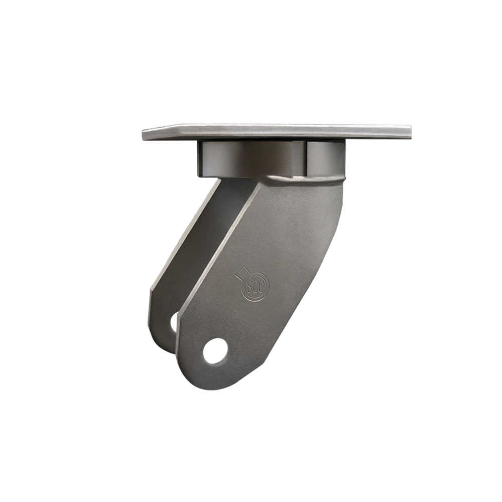 8 Inch Swivel Kingpinless Caster Fork Yoke Rig Frame for Caster Wheels - 7,000 lbs. Max Capacity - 5-1/4" x 7-1/4" Overall Top Plate - Service Caster Brand — photo 1