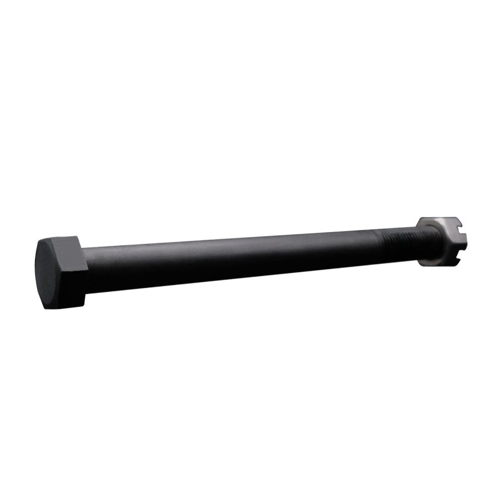 Zinc Plated Solid Axle Kit for Industrial Caster Wheels - 1-1/4 Inch Diameter x 14 Inch Length - Service Caster Brand — photo 1