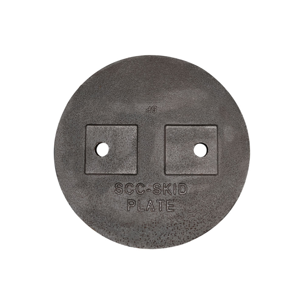 12 Inch Diameter Ductile Iron Skid Shoe for Snow Plows - Service Caster Brand — photo 1