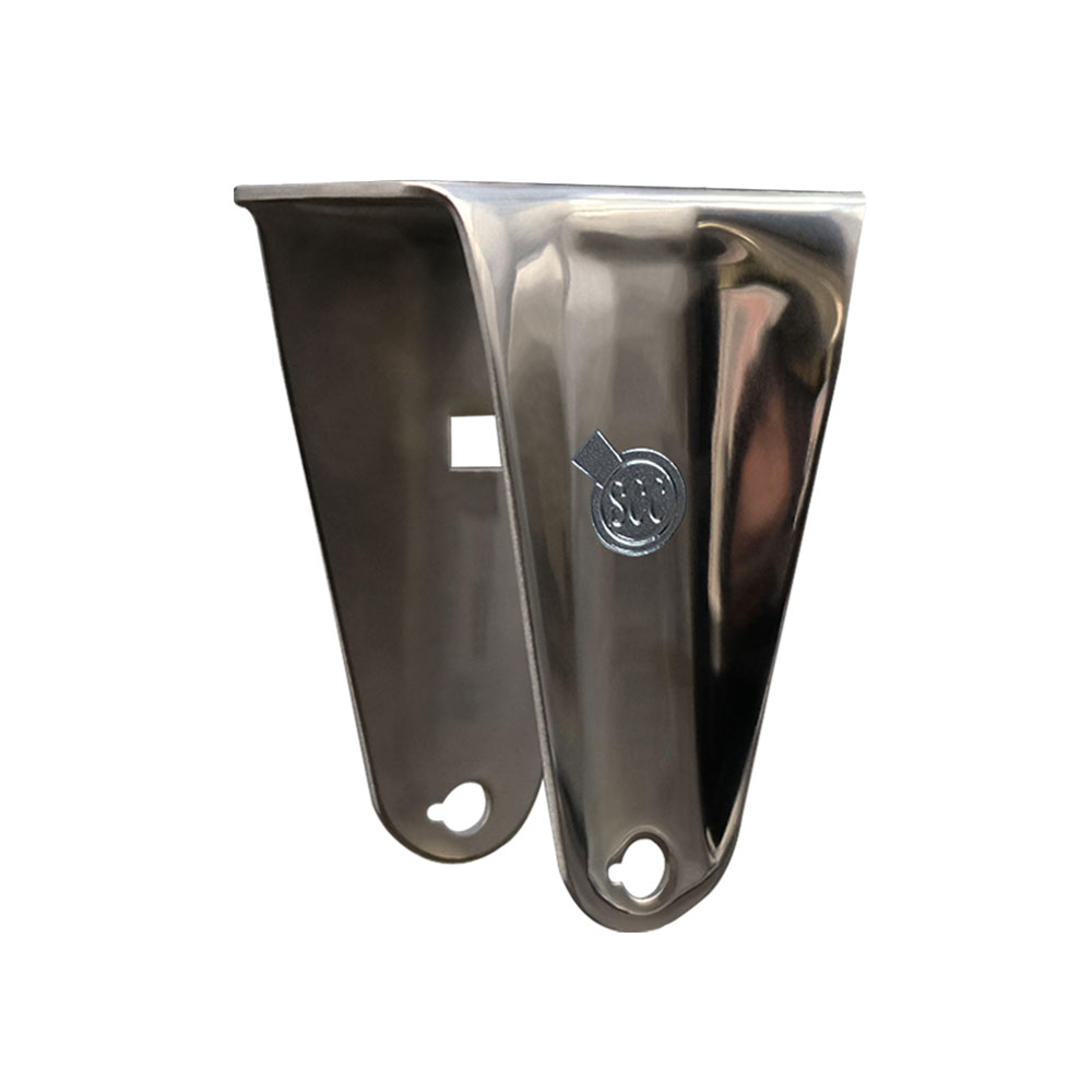 6 Inch Stainless Steel Rigid Caster Fork Yoke Rig Frame for Caster Wheels - 350 lbs. Max Capacity - 2-1/2” x 3-5/8” Overall Top Plate - Service Caster Brand — photo 1