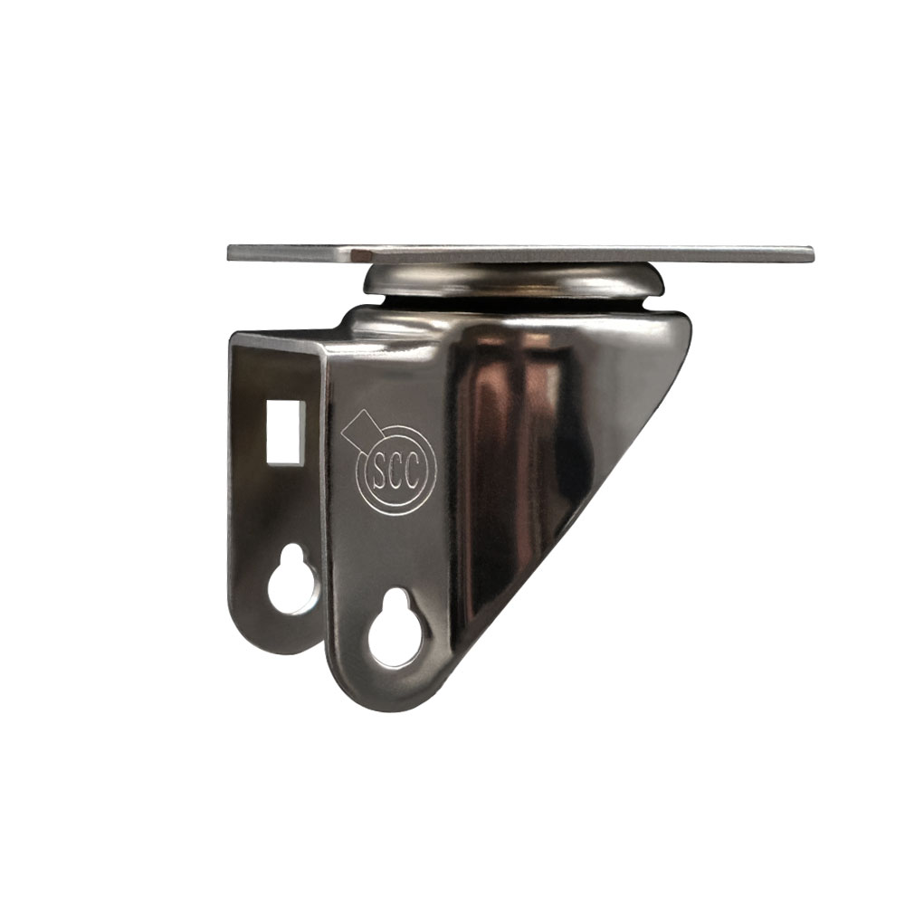 3 Inch Stainless Steel Swivel Caster Fork Yoke Rig Frame for Caster Wheels - 350 lbs. Max Capacity - 2-1/2” x 3-5/8” Overall Top Plate - Service Caster Brand — photo 1