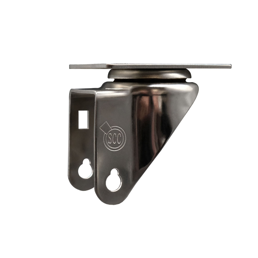 3-1/2 Inch Stainless Steel Swivel Caster Fork Yoke Rig Frame for Caster Wheels - 350 lbs. Max Capacity - 2-1/2” x 3-5/8” Overall Top Plate - Service Caster Brand — photo 1