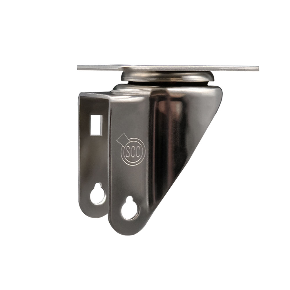 4 Inch Stainless Steel Swivel Caster Fork Yoke Rig Frame for Caster Wheels - 350 lbs. Max Capacity - 2-1/2” x 3-5/8” Overall Top Plate - Service Caster Brand — photo 1