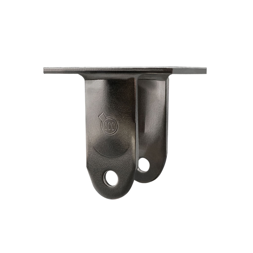 4 Inch Stainless Steel Rigid Caster Fork Yoke Rig Frame for Caster Wheels - 1,250 lbs. Max Capacity - 4" x 4-1/2" Overall Top Plate - Service Caster Brand — photo 1