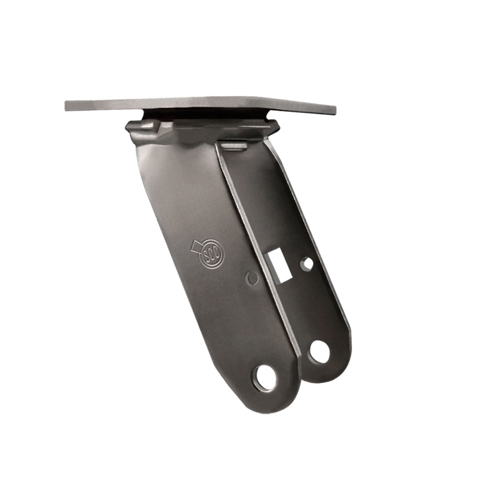 8 Inch Stainless Steel Swivel Caster Fork Yoke Rig Frame for Caster Wheels - 1,250 lbs. Max Capacity - 4" x 4-1/2" Overall Top Plate - Service Caster Brand — photo 1
