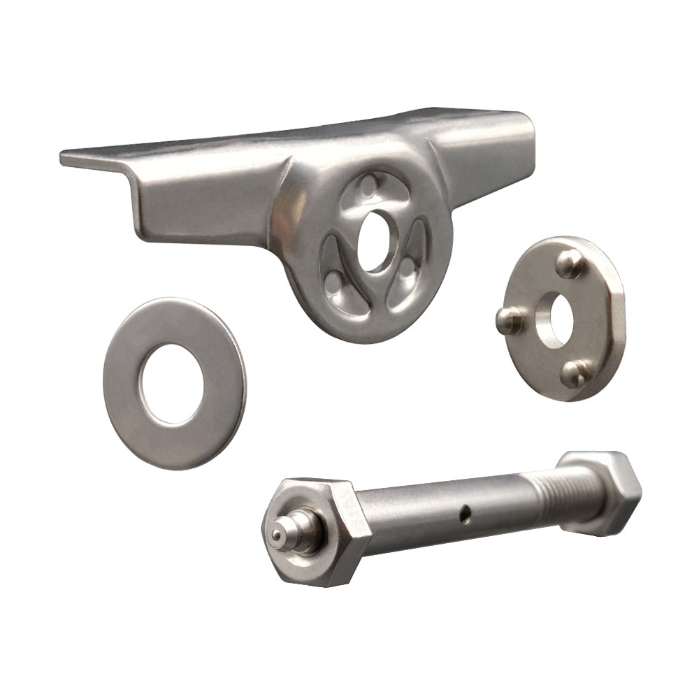 Stainless Steel Short Side Lock Brake Kit for Series 30 Swivel and Rigid Casters - Service Caster Brand — photo 1