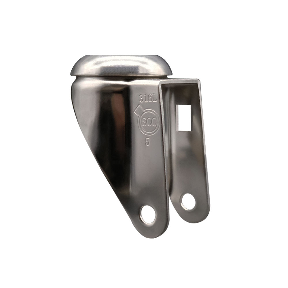 5 Inch 316 Stainless Steel Swivel Bolt Hole Caster Fork Yoke Rig Frame for Caster Wheels - 350 lbs. Max Capacity - 1/2" Diameter Bolt Hole - Service Caster Brand — photo 1