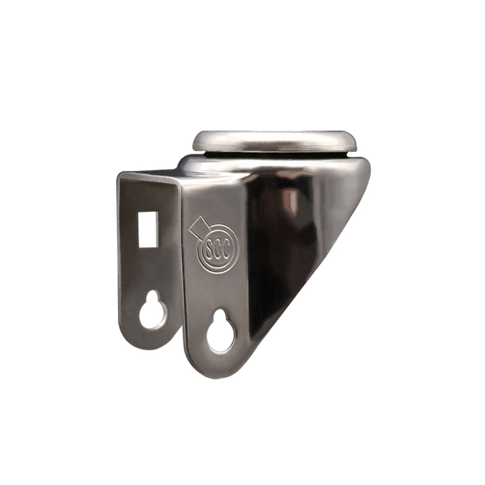 3 Inch Stainless Steel Swivel Bolt Hole Caster Fork Yoke Rig Frame for Caster Wheels - 350 lbs. Max Capacity - 1/2" Diameter Bolt Hole - Service Caster Brand — photo 1